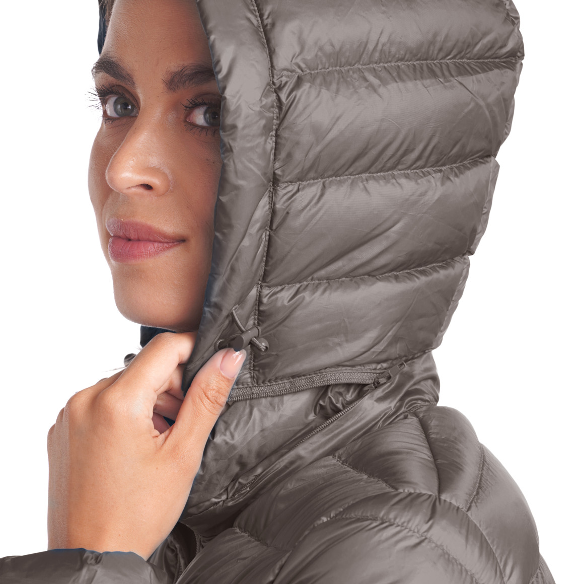 Damen Soft-Daunenjacke mit Kapuze