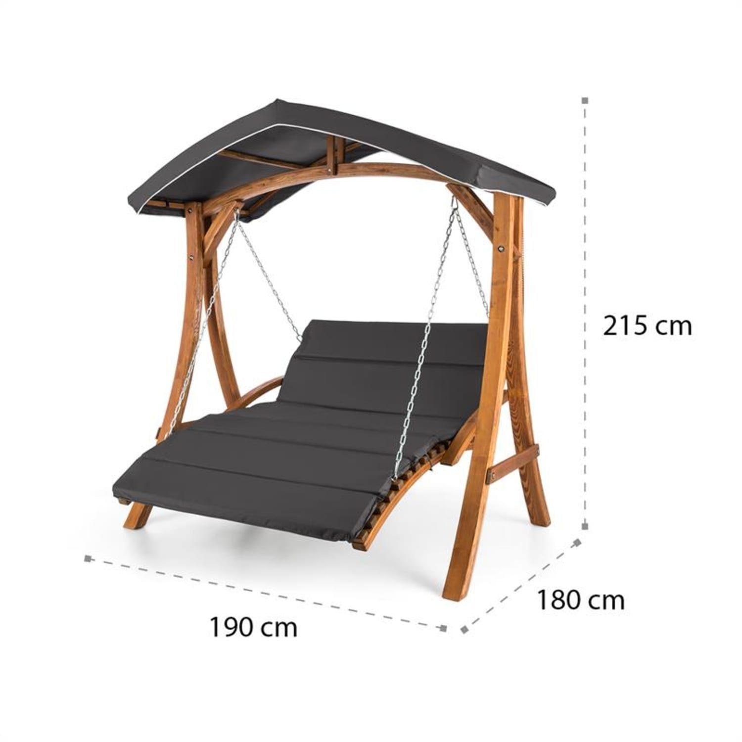 blumfeldt Hollywoodschaukel Aruba, Set, BxTxH: 190x180x215 cm