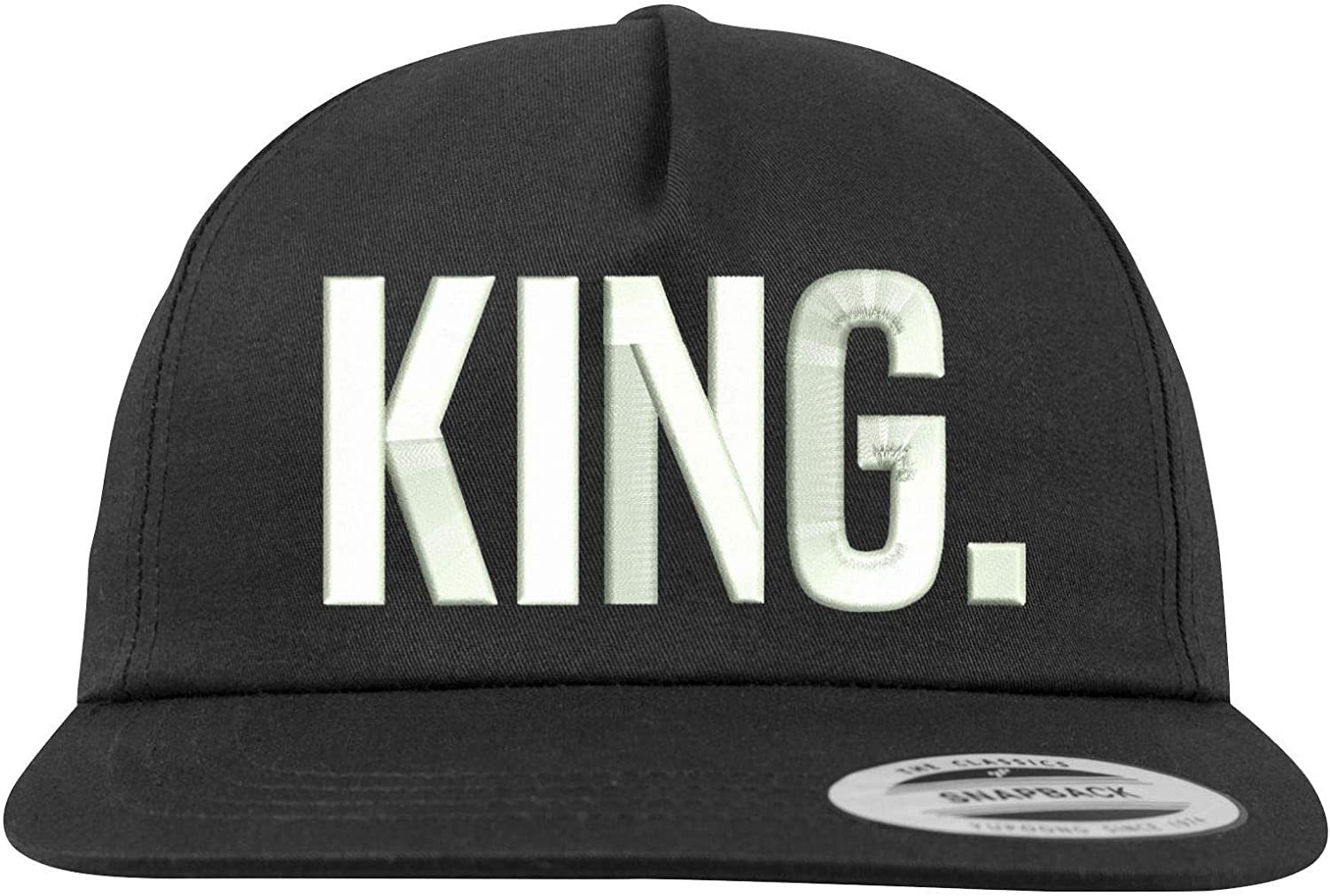 Couples Shop Baseball Cap King Queen Prince Princess Cap Kappe für Herren Damen & Kinder mit modischer 3D Stickerei und lustigem Spruch