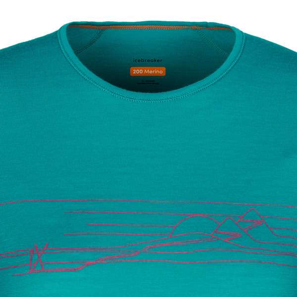 W 200 OASIS LS CREWE SKI STRIPES Damen - Funktionsshirt
