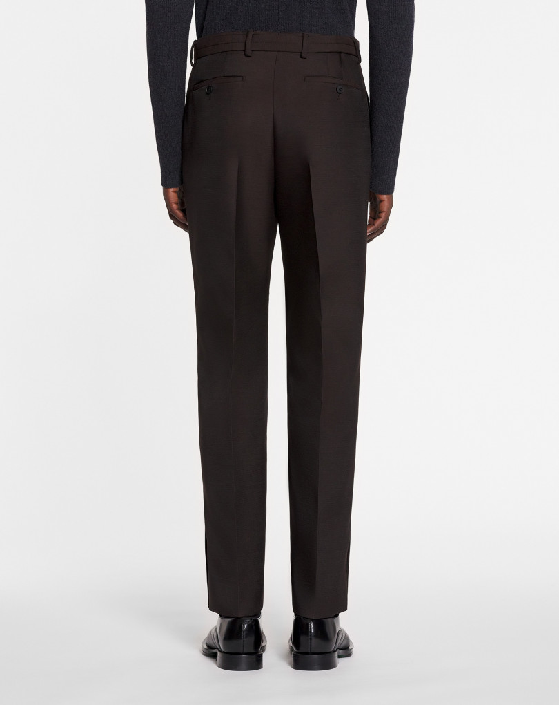 PANTALON DROIT FENDU