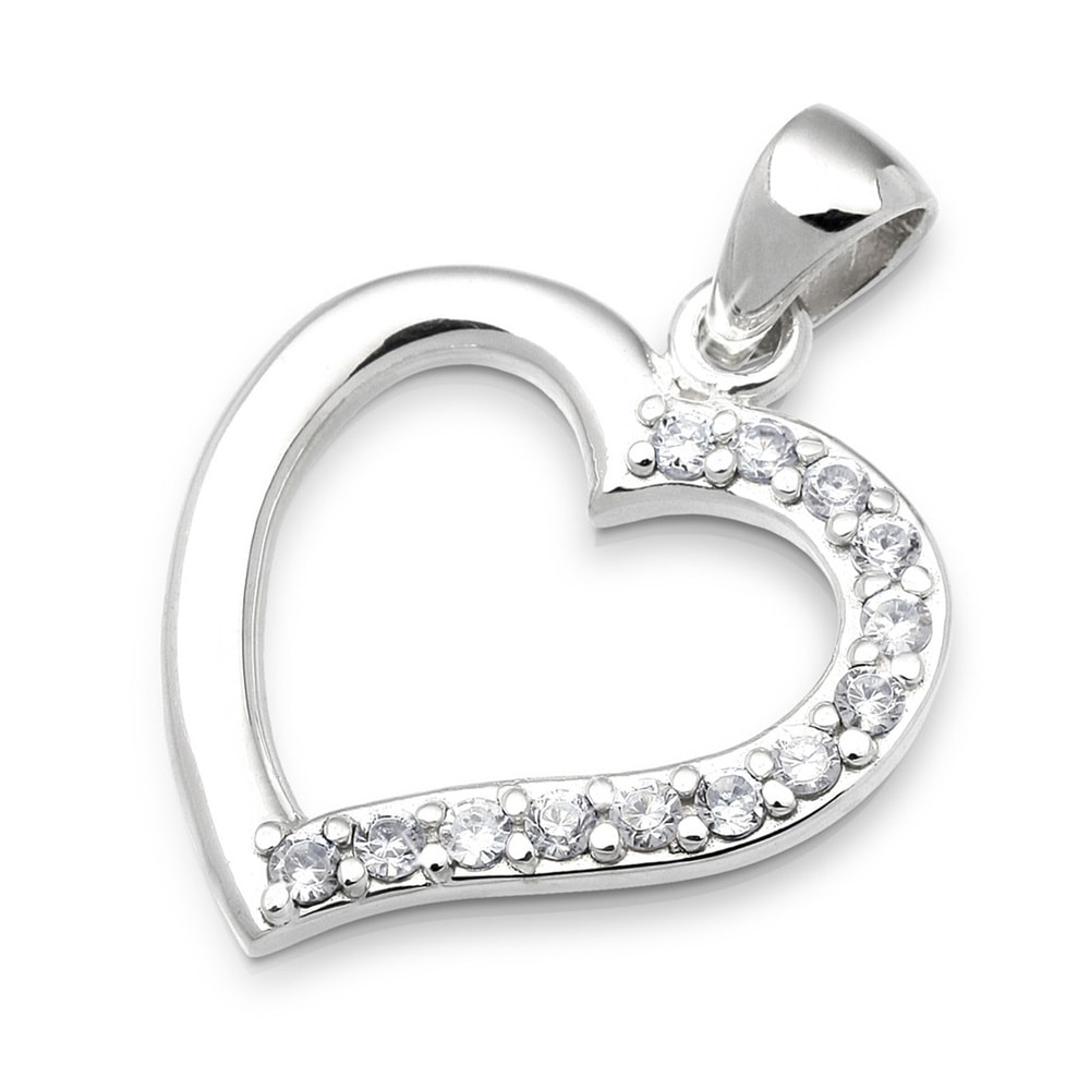 Elli Elli Collier Herz Zirkonia Bezaubernd 925 Sterling Silber collier