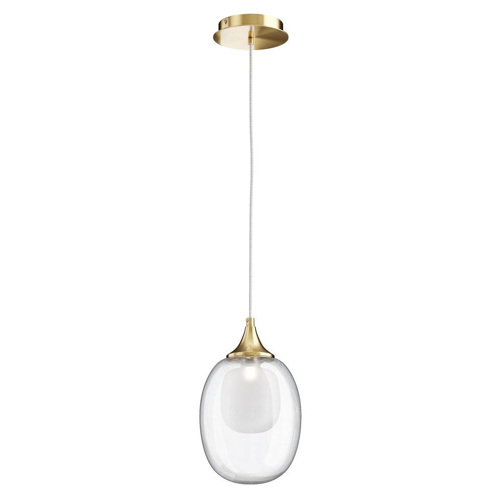 click-licht Hängeleuchte Pendelleuchte Aura in Gold und Transparent E14, keine Angabe, Leuchtmittel enthalten: Nein, warmweiss, Hängeleuchte, Pendellampe, Pendelleuchte