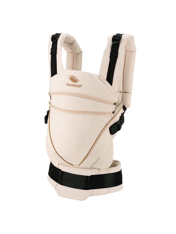 manduca Babytrage XT Cotton - Denimpowder Toffee in beige günstig kaufen onesize