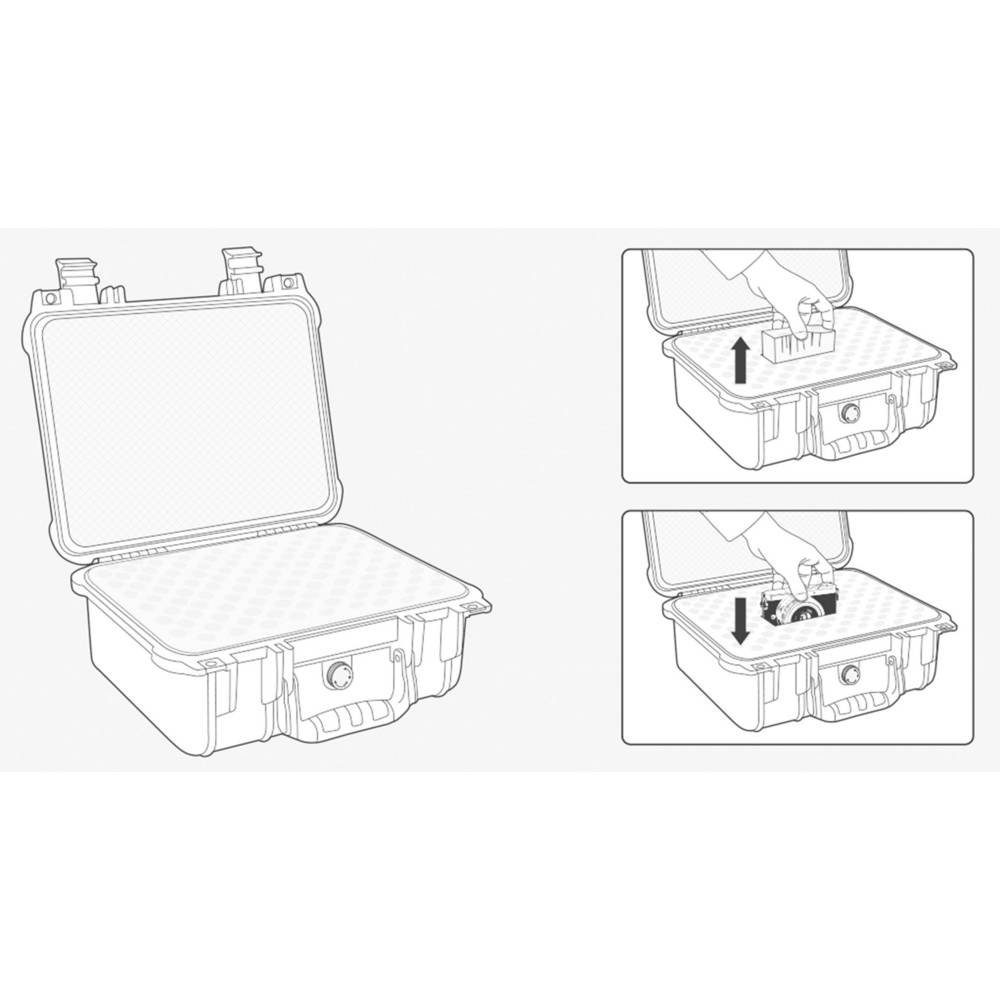 TOOLCRAFT Werkzeugkoffer Outdoorkoffer IP67 270 x 250 x 125 mm