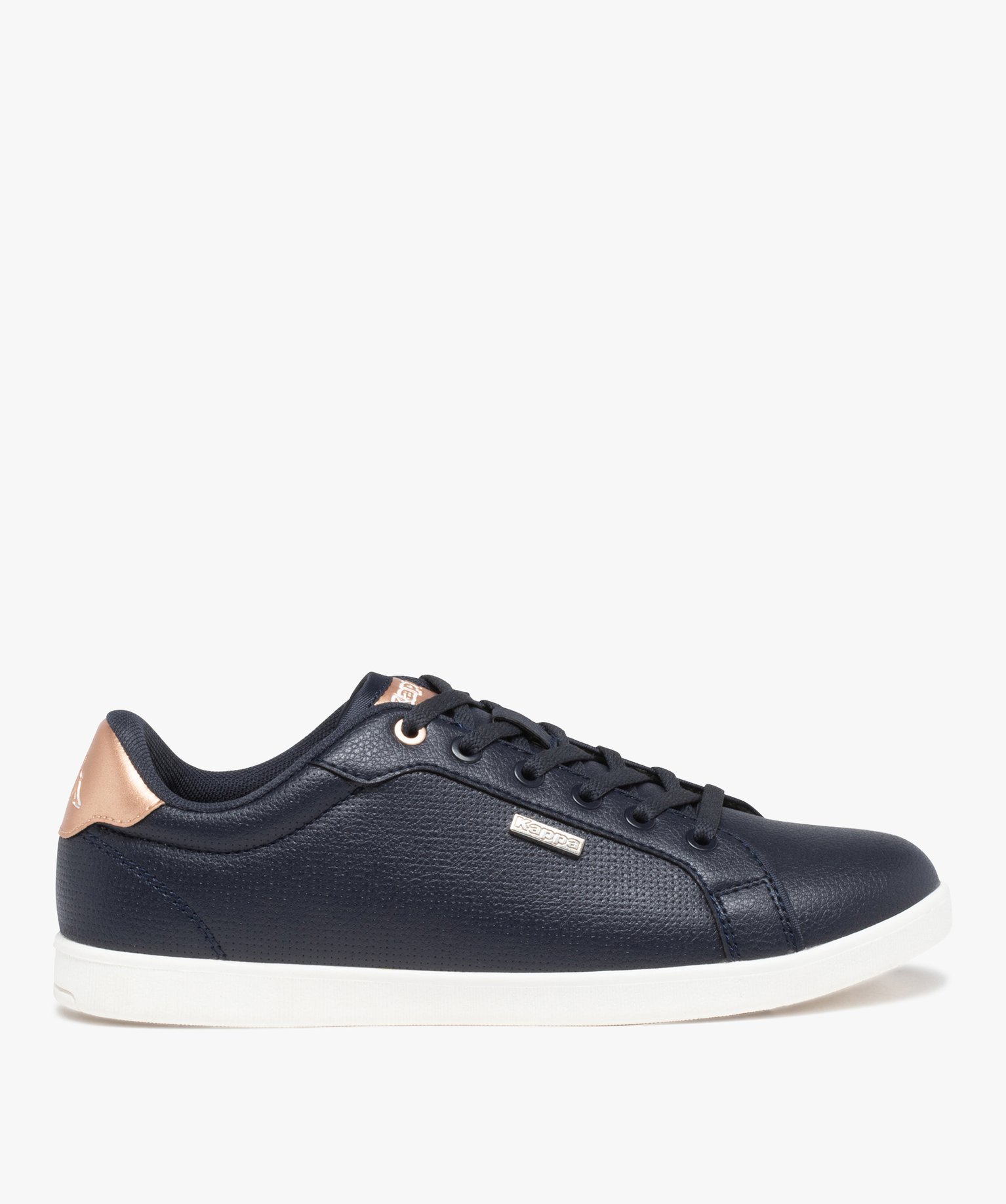 Baskets femme unies avec microperforations – Kappa Lena marine | GEMO
