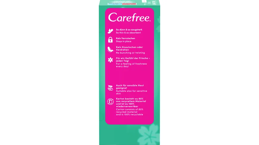 Carefree FlexiComfort Normal x44 Slipeinlagen ohne Duft