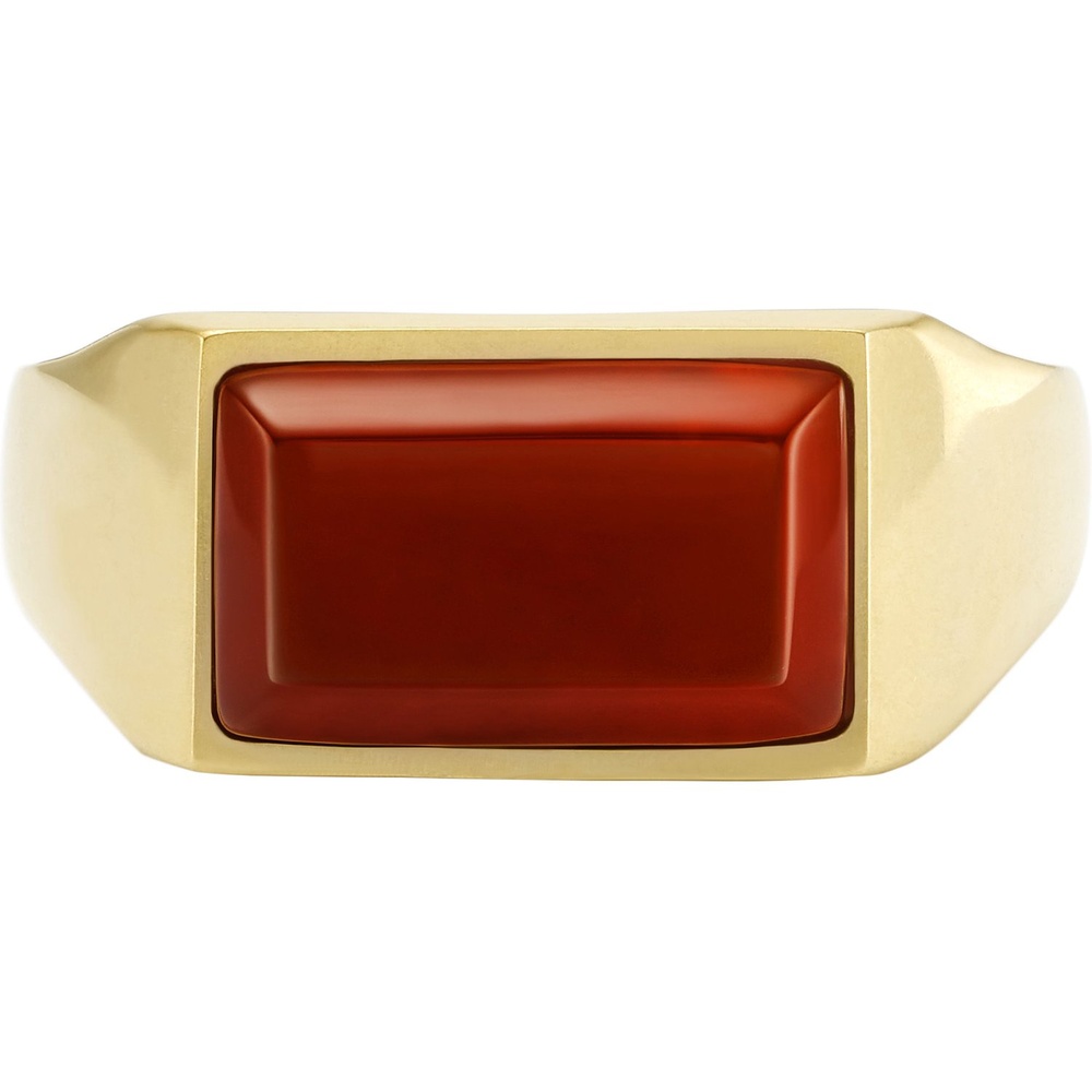 Fossil Bague pour hommes Acier inoxydable or Bague