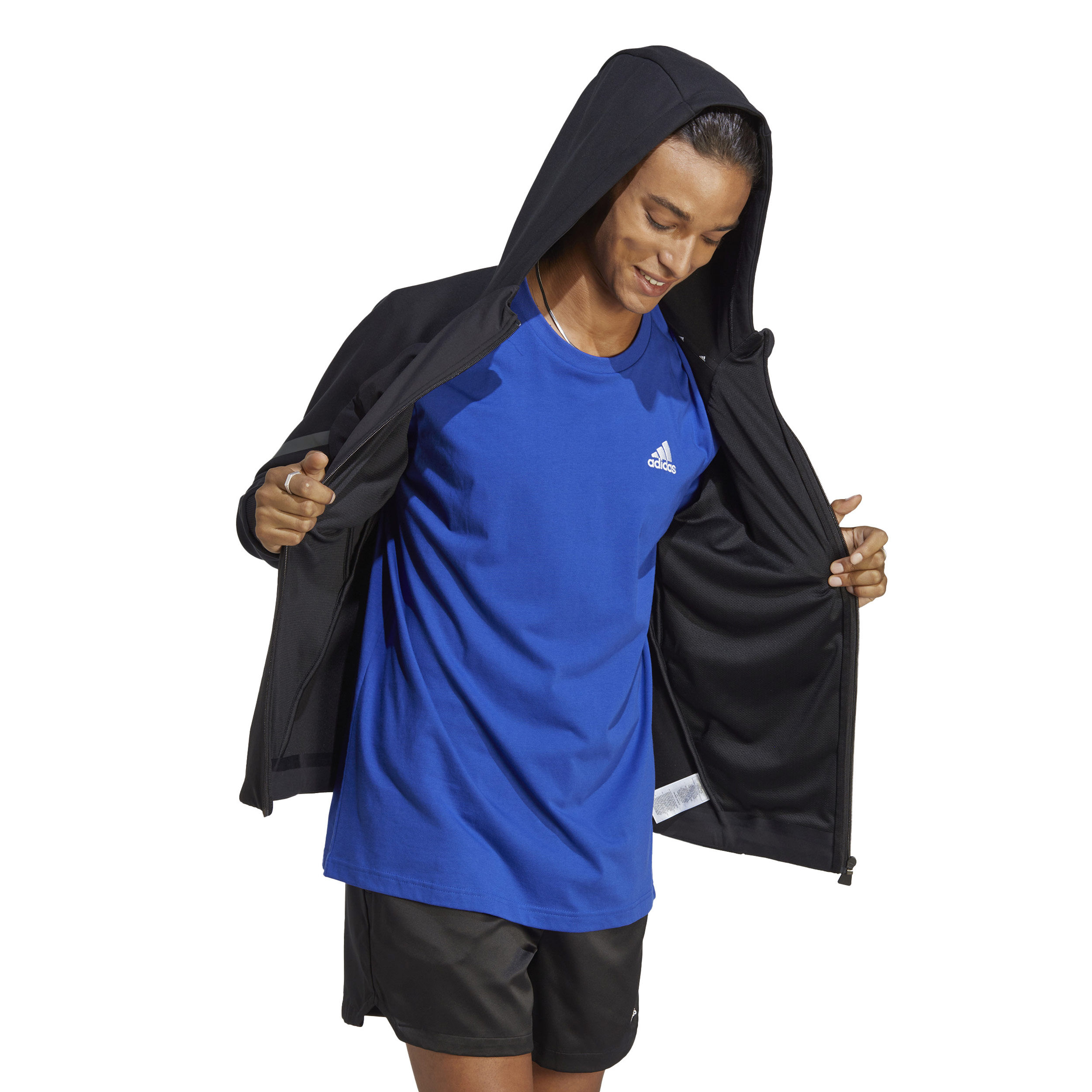 Sleeveless Single Jersey T-Shirt Herren - Blau