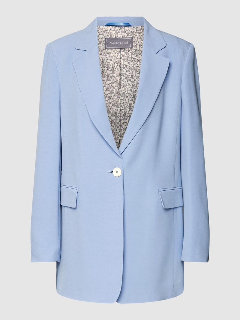 Blazer mit Reverskragen in hellblau