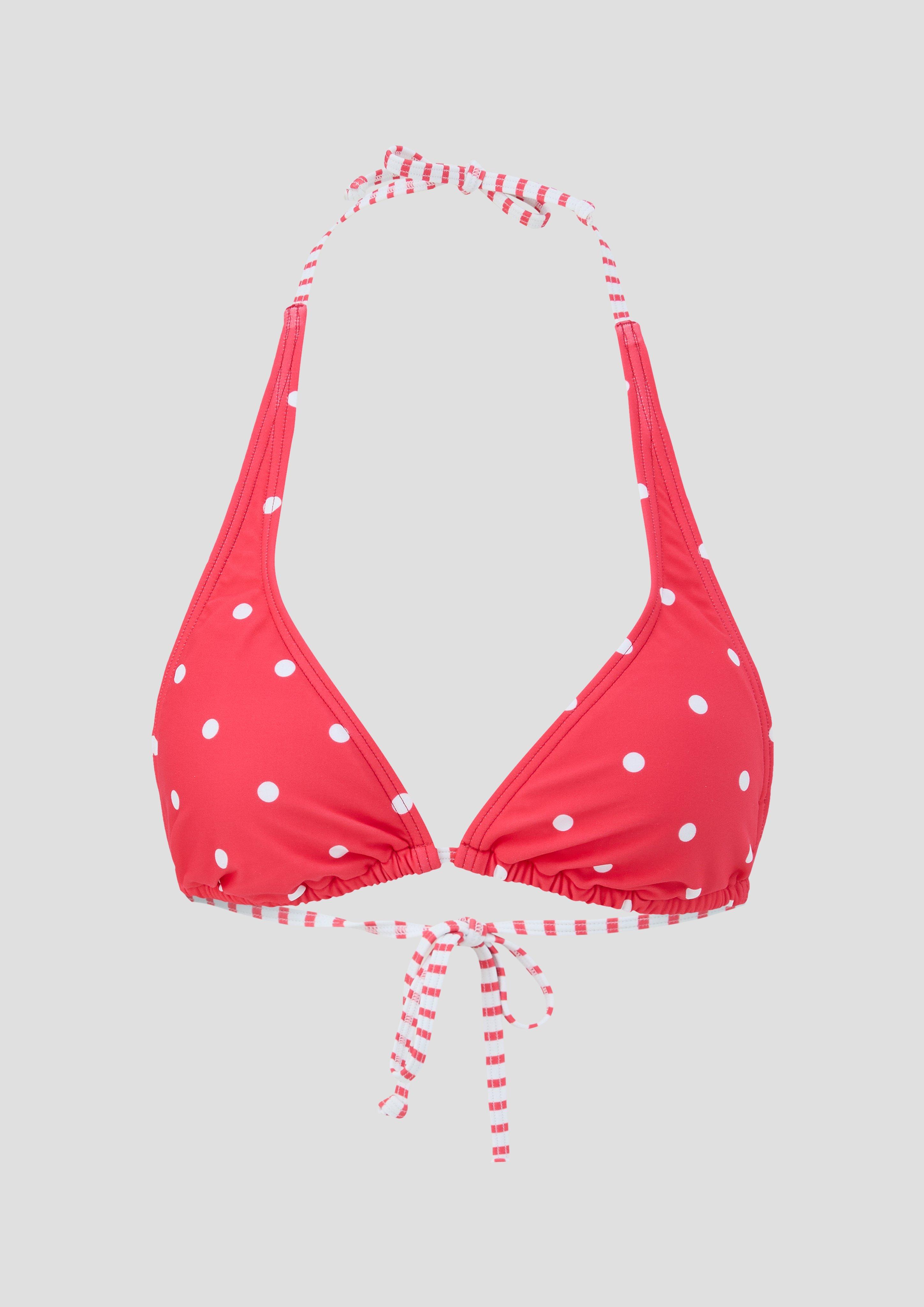 Triangel-Bikinitop mit Polka Dots  EME-6009071-30M1