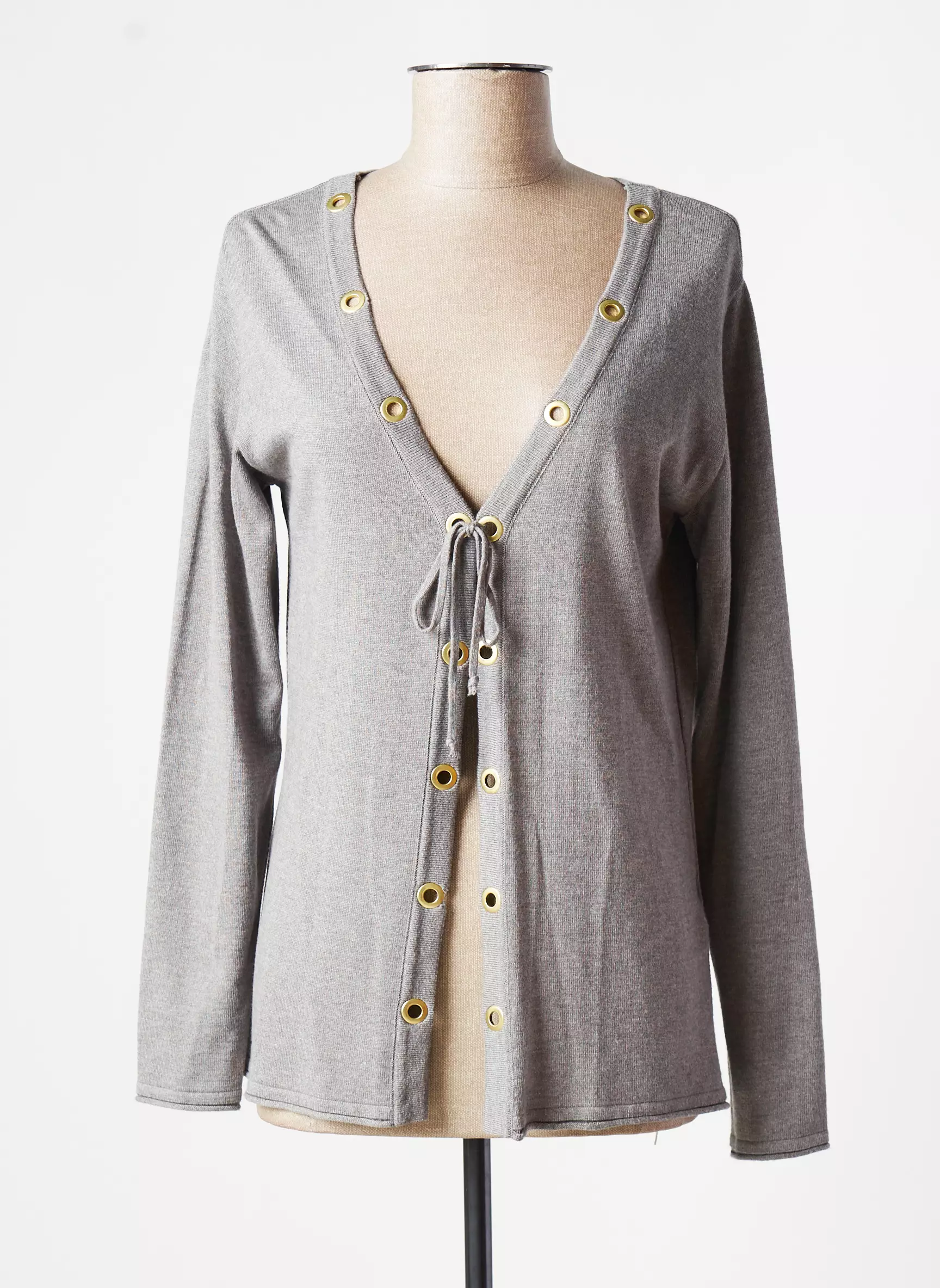 Fred Sabatier Cardigans Femme couleur gris