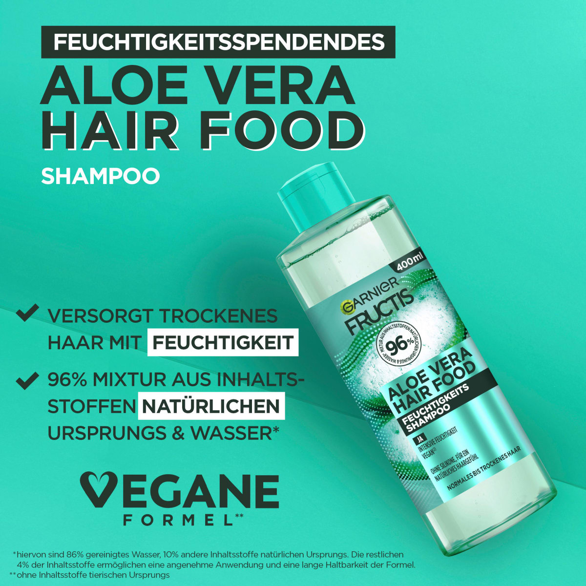 Shampoo Hair Food Aloe Vera, 400 ml