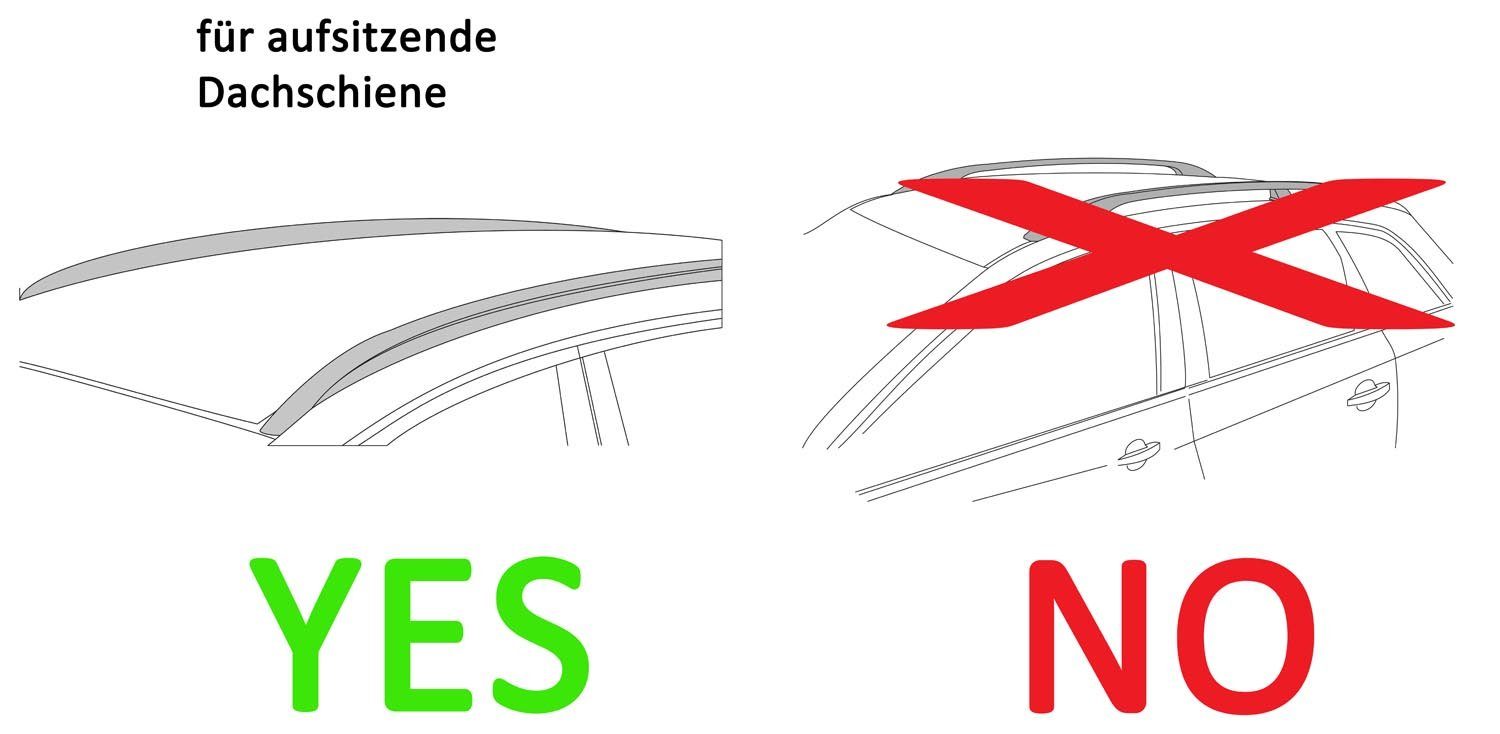 VDP Dachträger (Passend für Ihren Ford Mondeo SW (5Türer) ab 2014 mit anliegender Reling), VDP Alu Dachträger RB003 kompatibel mit Ford Mondeo Kombi (5Türer) ab 2014