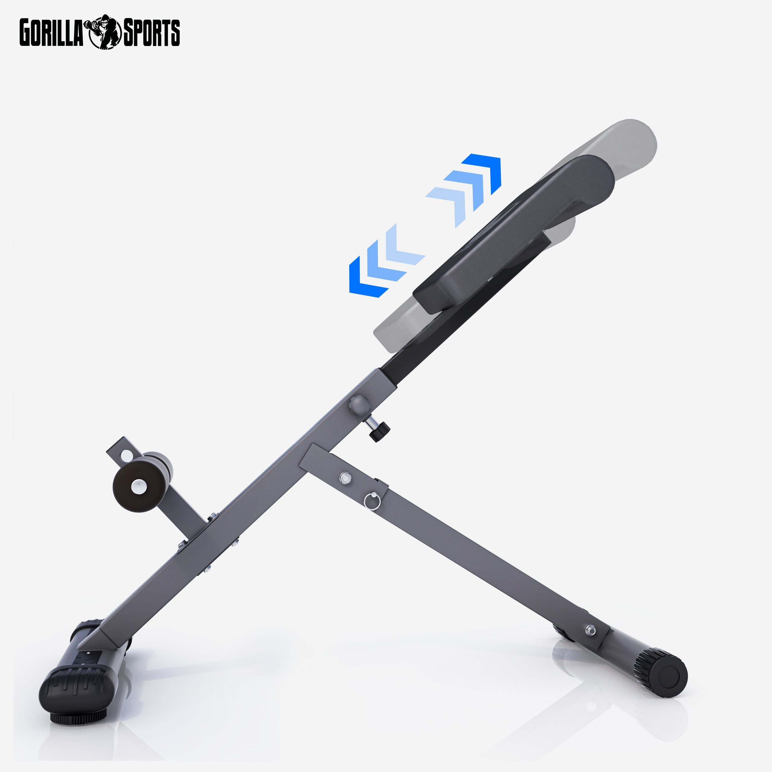 GYRONETICS Rückentrainer Hyperextension - Klappbar, Verstellbar - Bauchtrainer, Rückenstrecker, (1-tlg)