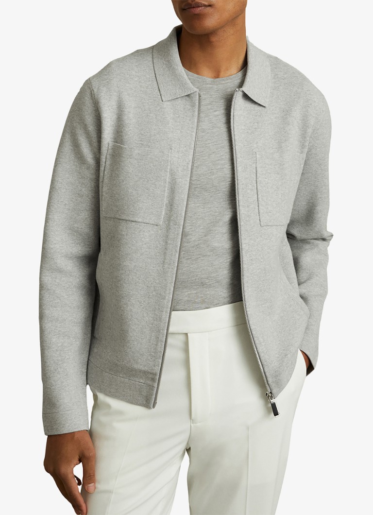 Vestă Reiss Rivers din tricot fin cu buzunare la piept