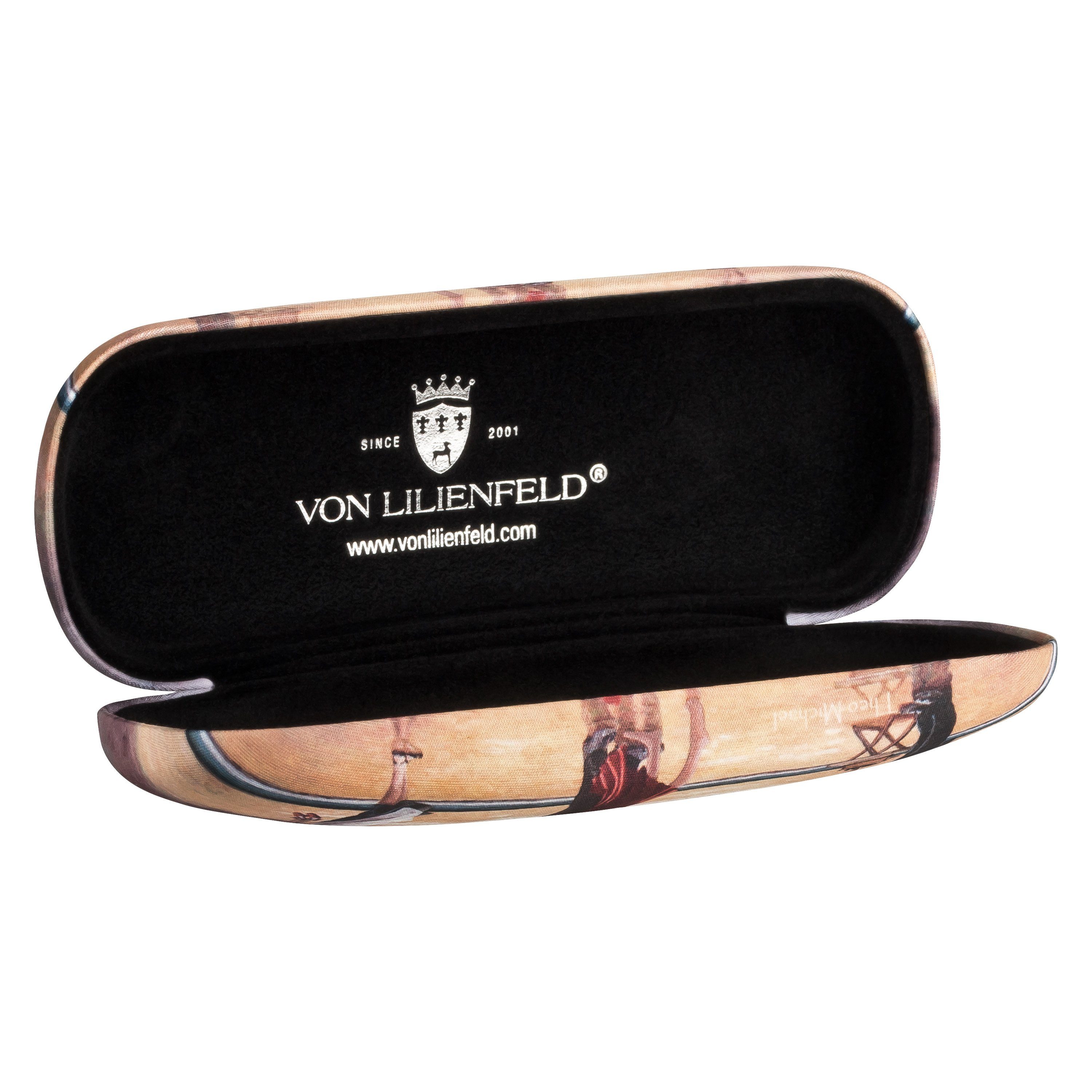 von Lilienfeld Brillenetui Brillenetui Theo Michael: Hommage to the Singing Butler Kunst Hardcase, stabiles mit Mikrofaser bezogenes Hardcase