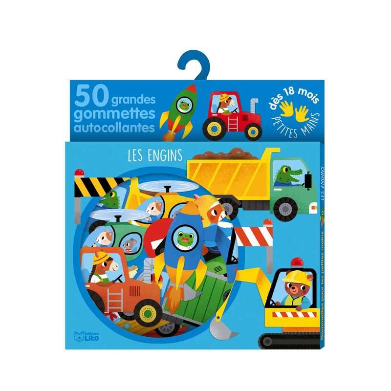 50 gommettes petites mains engins - Lito