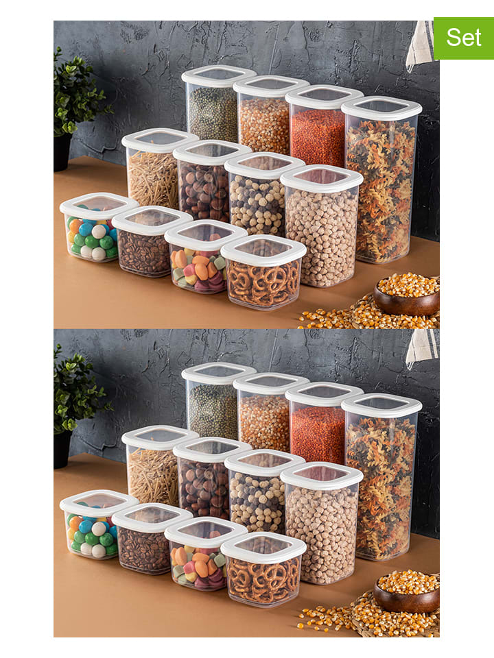 Violeta Home 24er-Set: Vorratsbehälter in Weiß günstig kaufen onesize