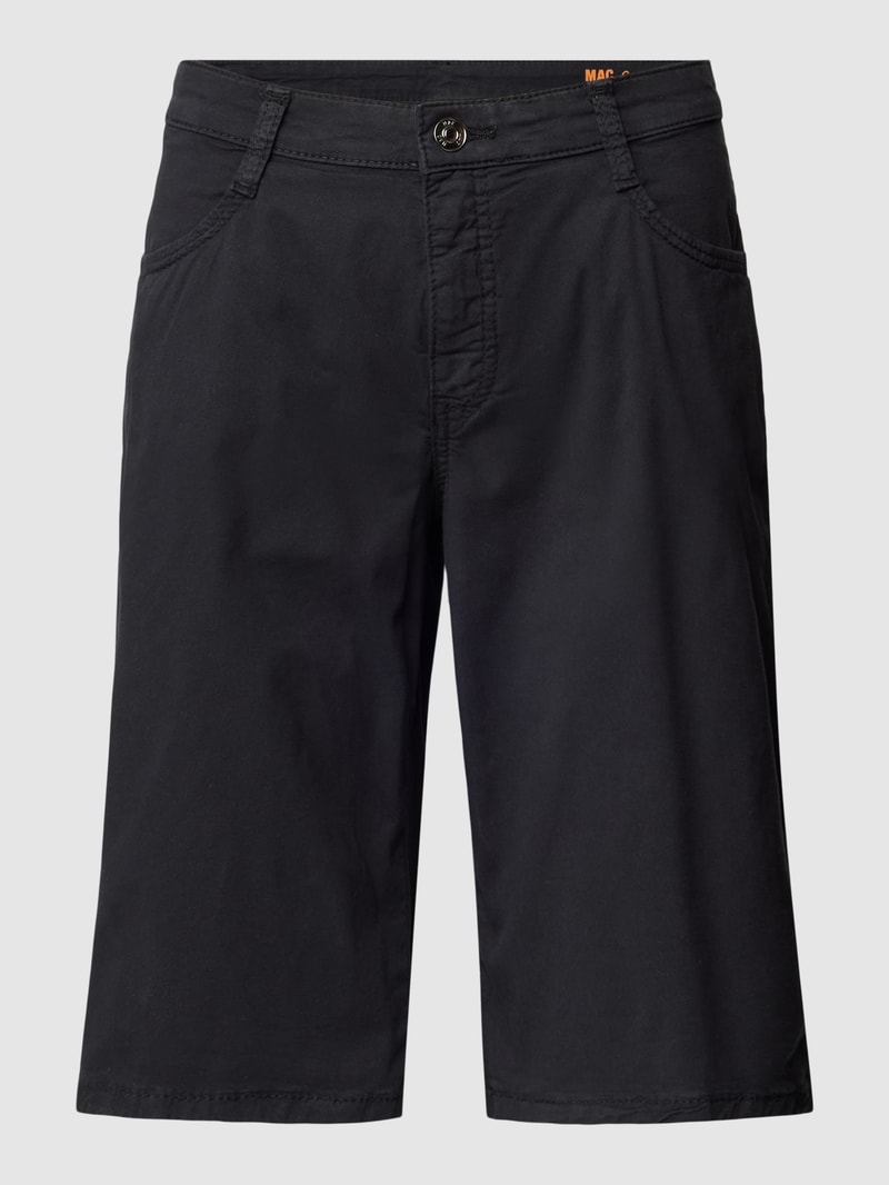 Bermudas mit seitlichen Eingrifftaschen in schwarz