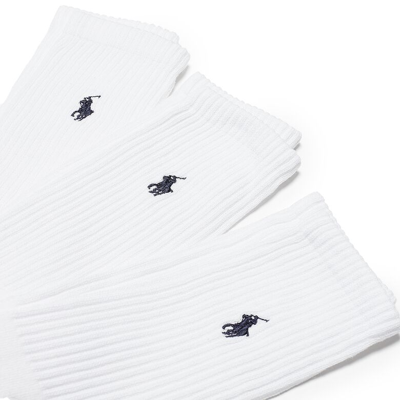 Polo Ralph Lauren Crew Socks (3 Pack) white