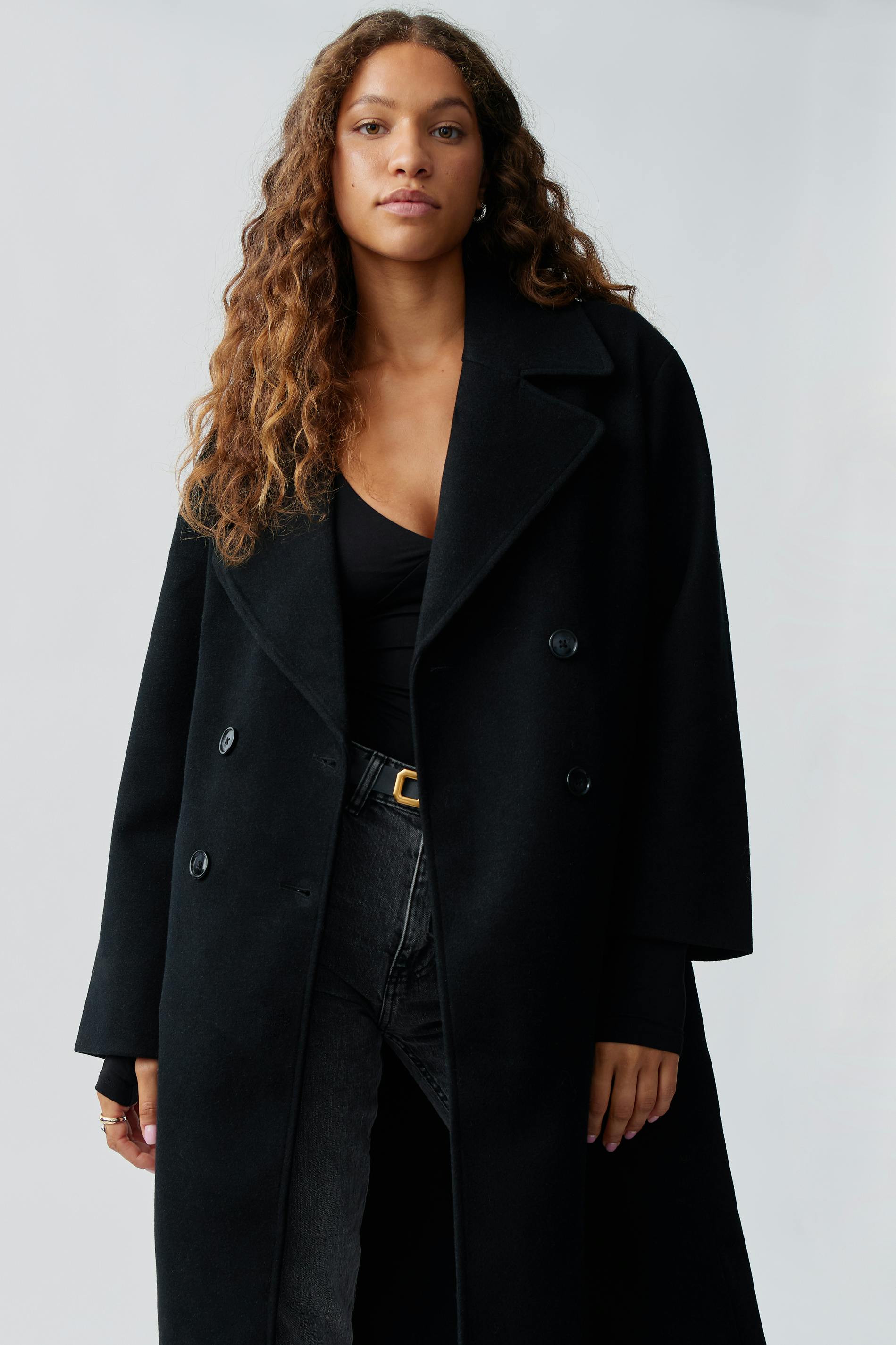 Double breasted coat