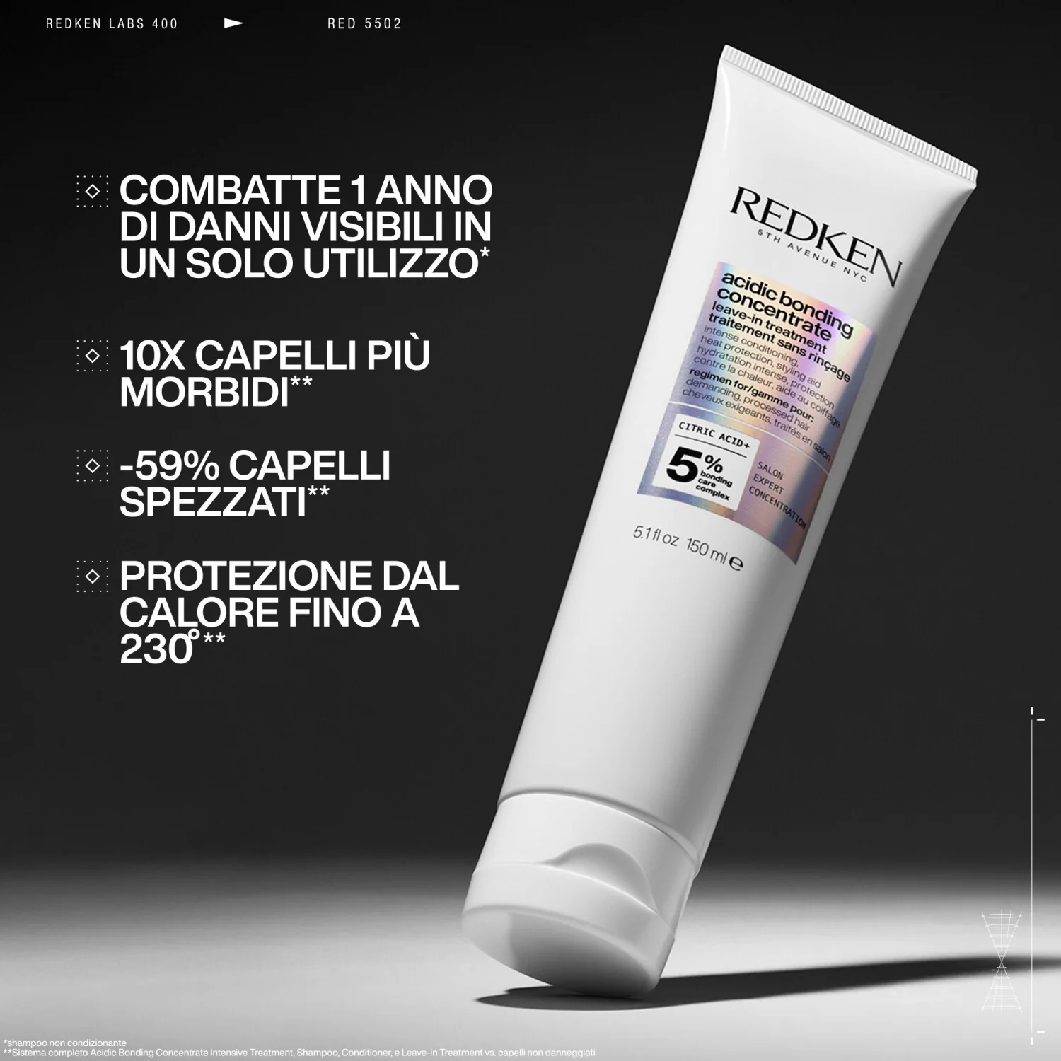 Cremă de păr cu concentrat acid de legare fără clătire
