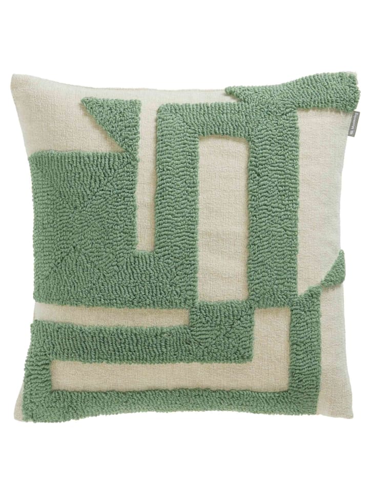 Musterring Zierkissenhülle SLOW in Grün günstig kaufen 45 x 45 cm