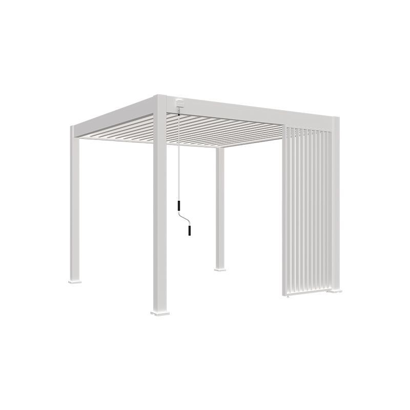 Novum Orion vertikal lamellenwand - 1 meter - Weiß