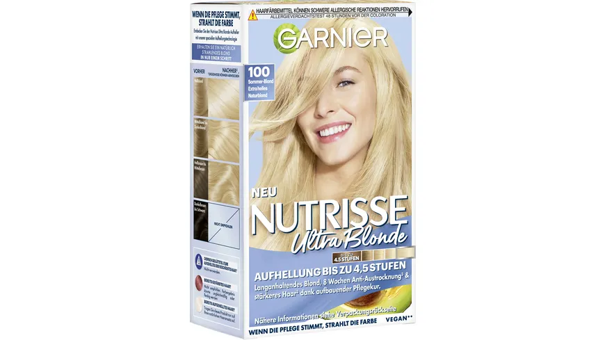 Garnier Nutrisse Coloration 100 extra helles naturblond Extra Helles Naturblond