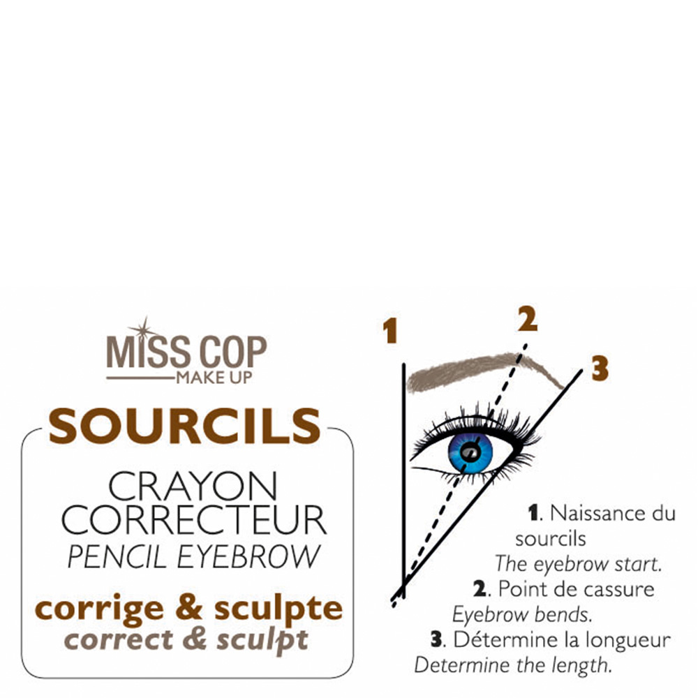 miss cop Crayon Correcteur Crayon sourcils