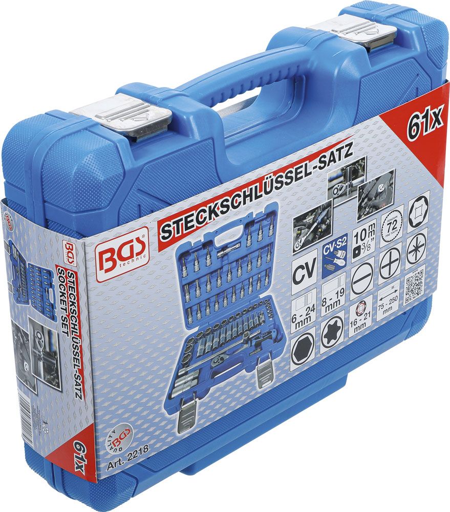 BGS technic Steckschlüssel-Satz Sechskant 3/8