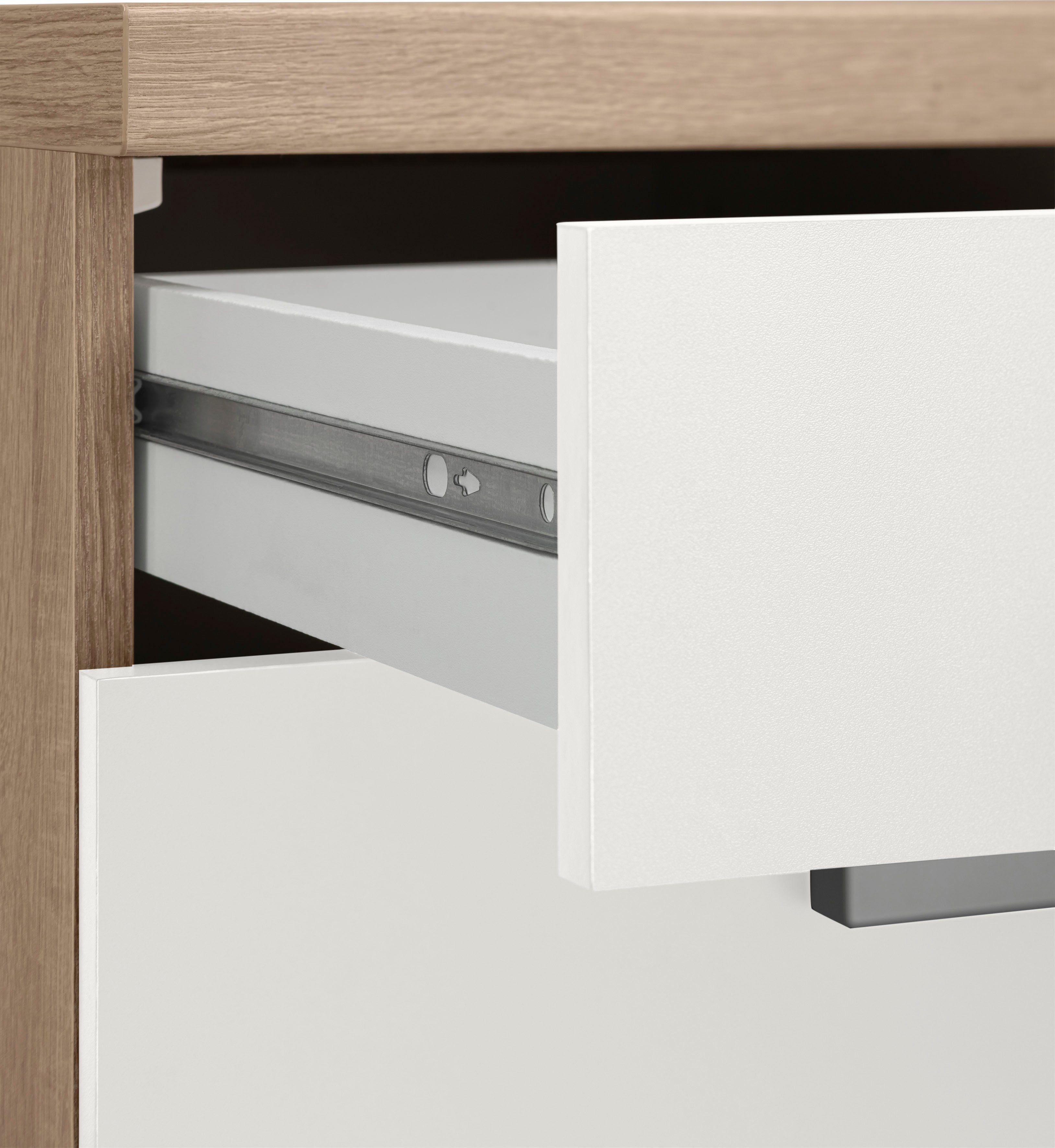 OPTIFIT Küchenzeile Leer, 300 cm breit, inkl. Elektrogeräte der Marke HANSEATIC