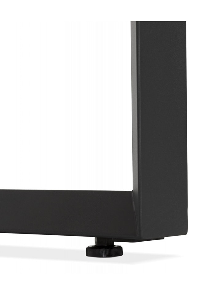 KADIMA DESIGN Holz Schreibtisch GIMINI 180x90cm | Chef Computertisch für Büro in Schwarz günstig kaufen