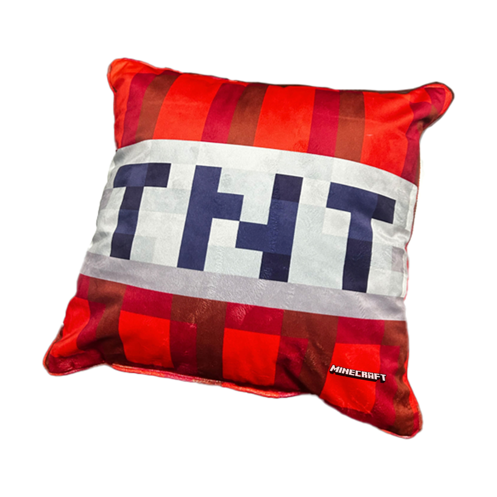Dekokissen TNT MINECRAFT rot/weiß