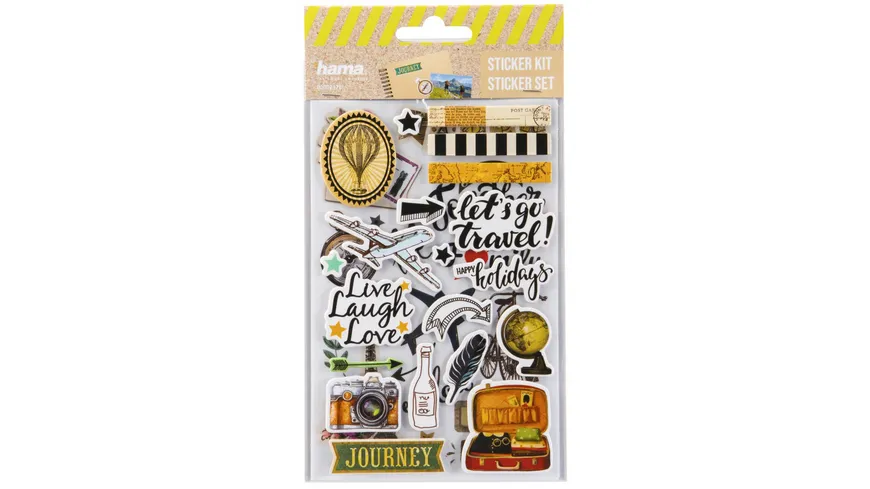 Sticker-Set, Display mit verschiedenen Designs, sortiert