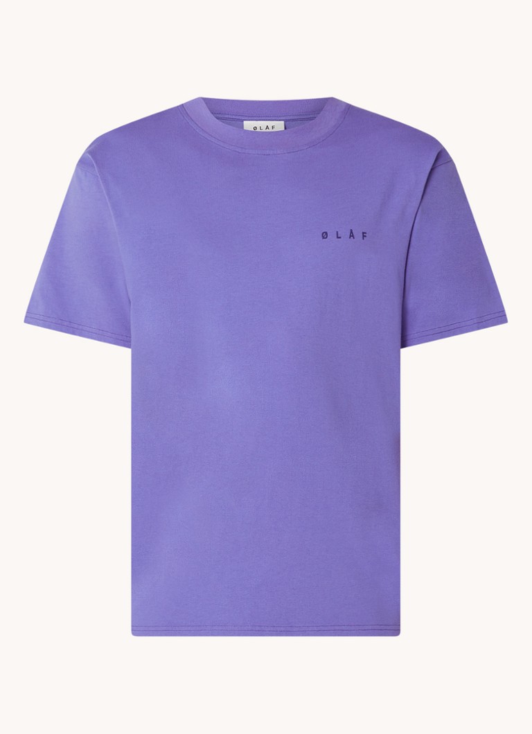 T-shirt con la faccia di Olaf Crayon, logo e stampa sul retro.
