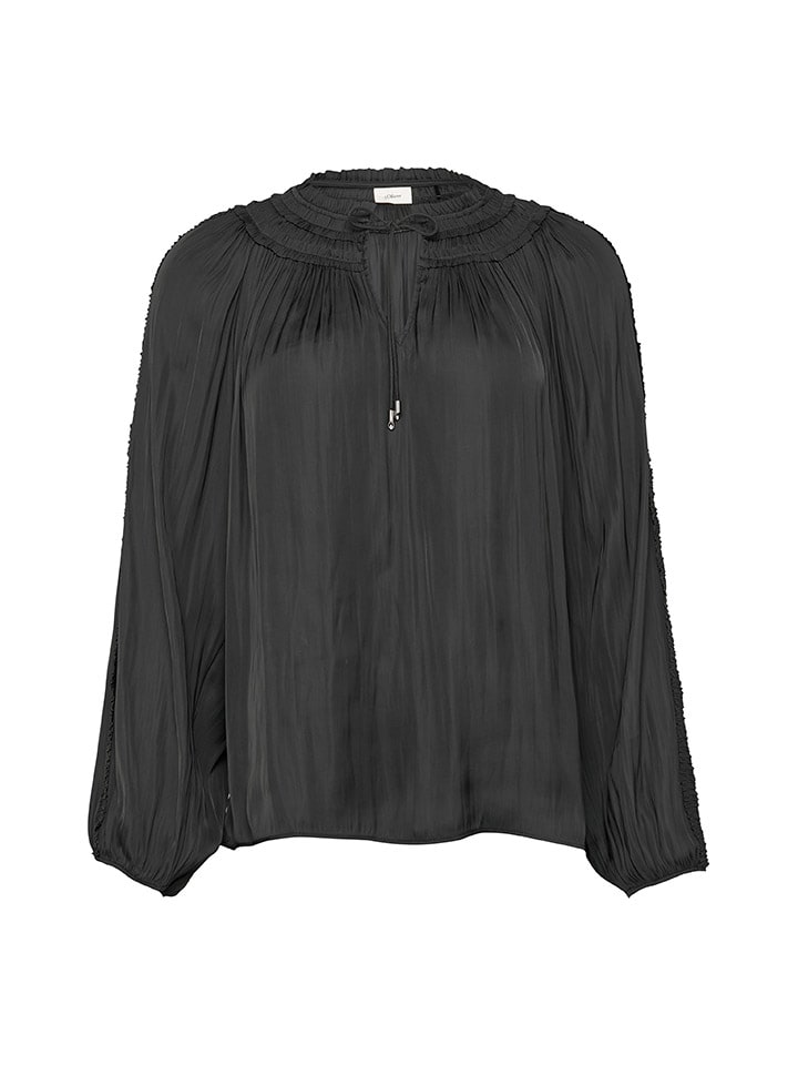 comma Bluse in Schwarz günstig kaufen
