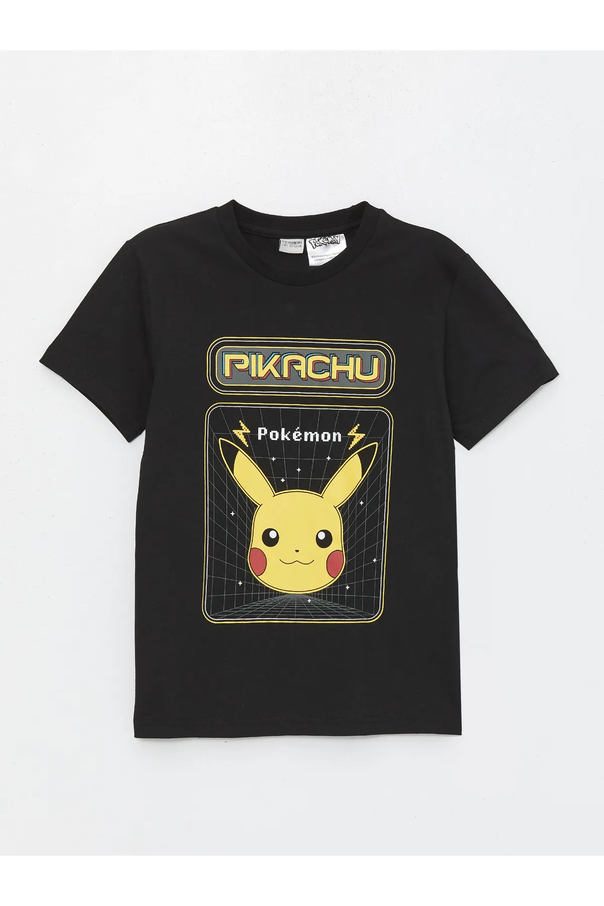 LC Waikiki  Kurzarm-T-Shirt für Jungen mit Rundhalsausschnitt und Pikachu-Aufdruck