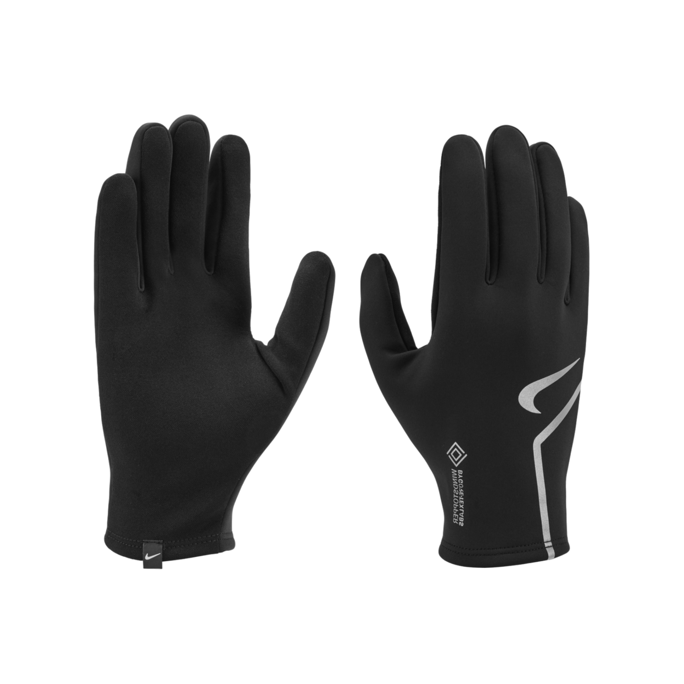 Nike Gore-Tex Spielerhandschuhe Schwarz Silber