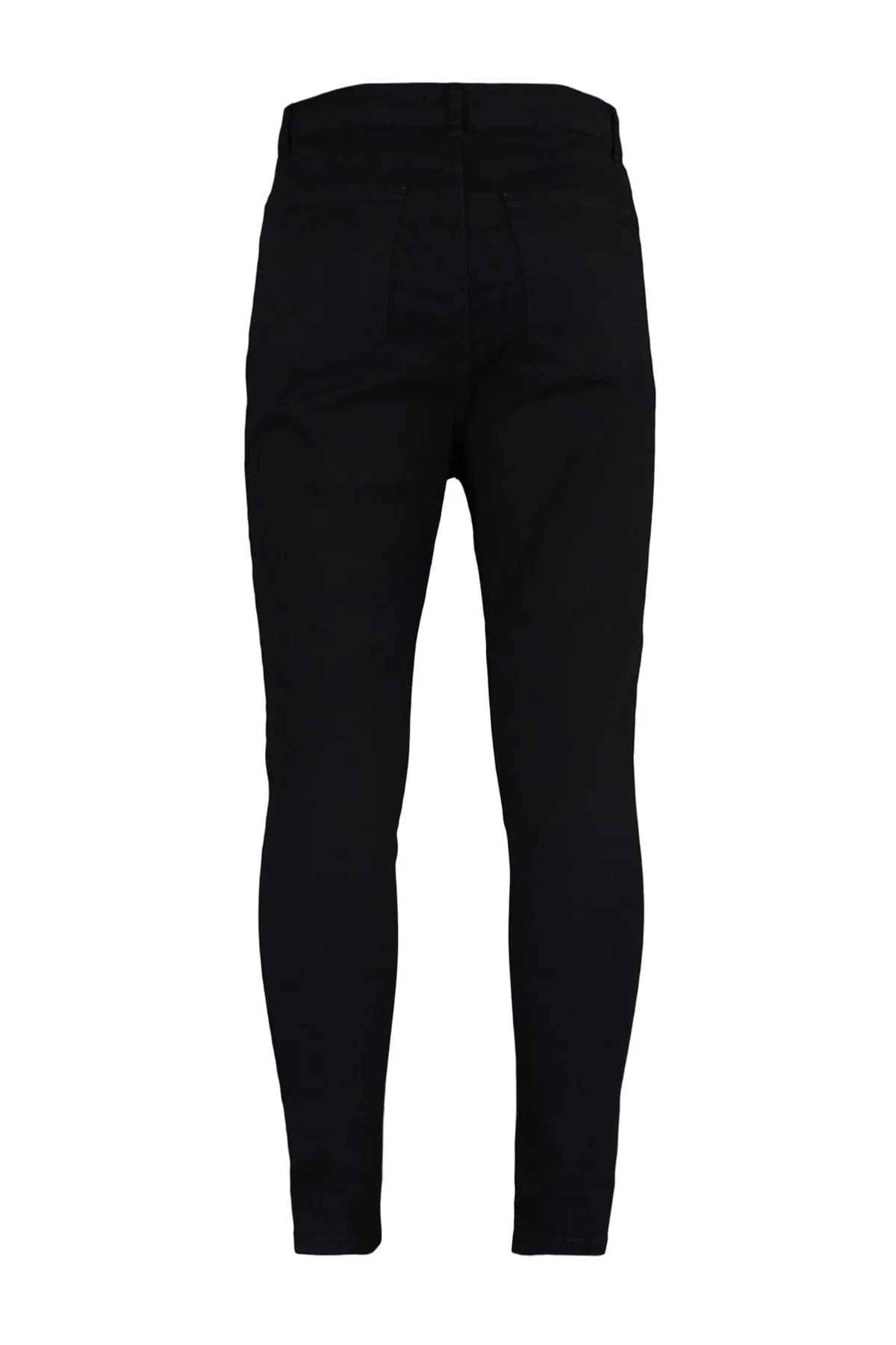 Trendyol Curve  Schwarze Skinny Jeans mit hoher Taille TBBAW23CJ00012