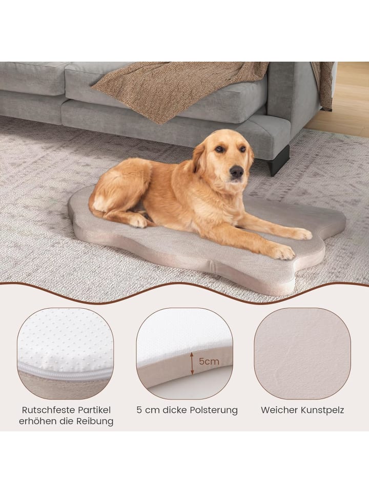COSTWAY Hundekissen waschbar in Beige günstig kaufen 110 cm
