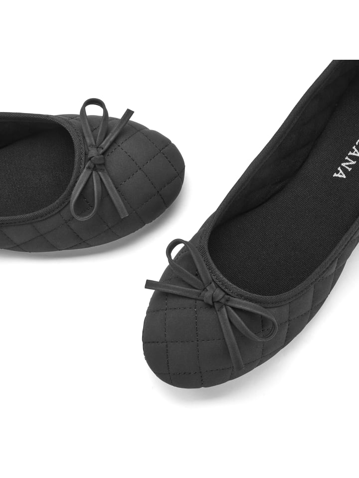 LASCANA Ballerina in schwarz günstig kaufen
