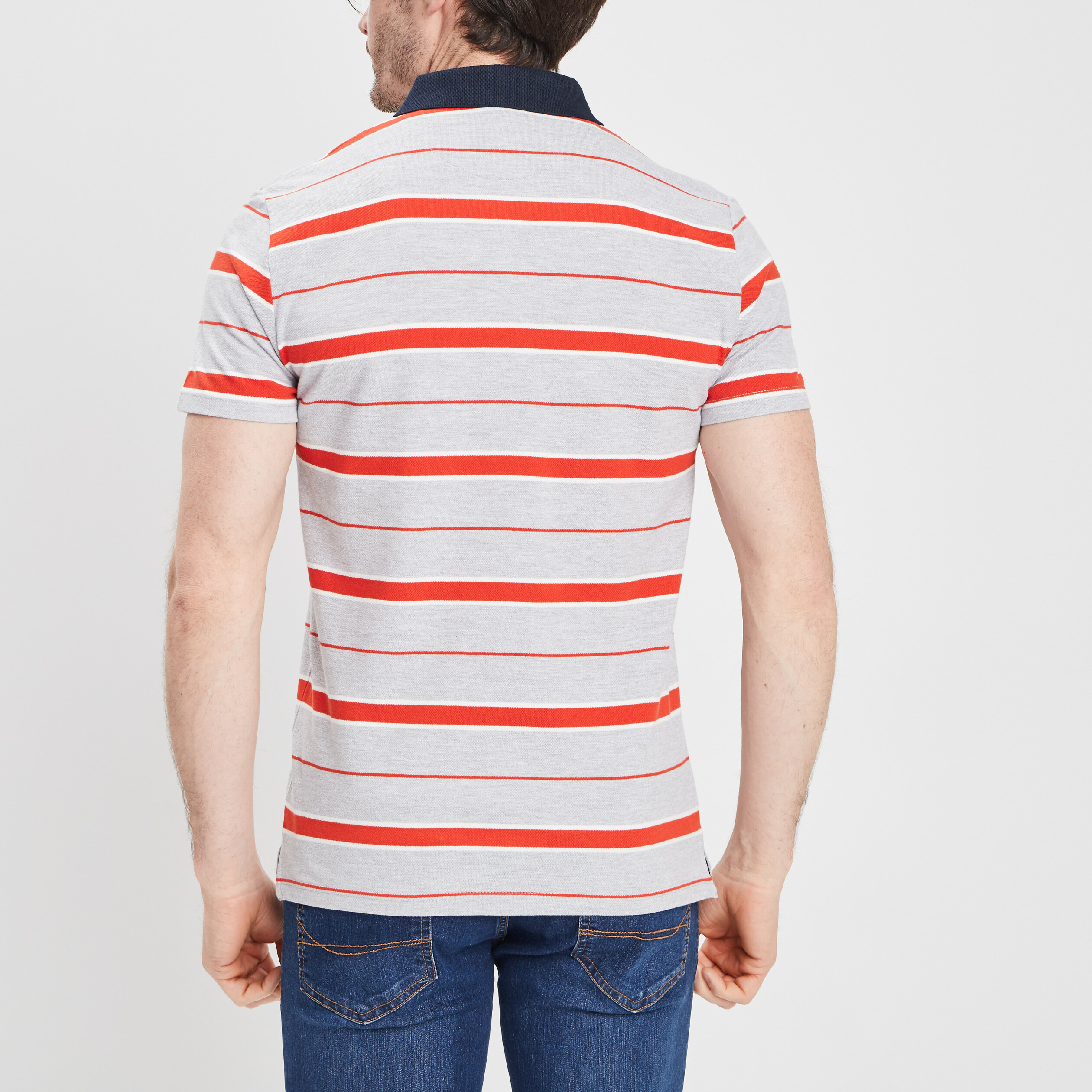 Polo manches courtes Creeks gris homme | La Halle