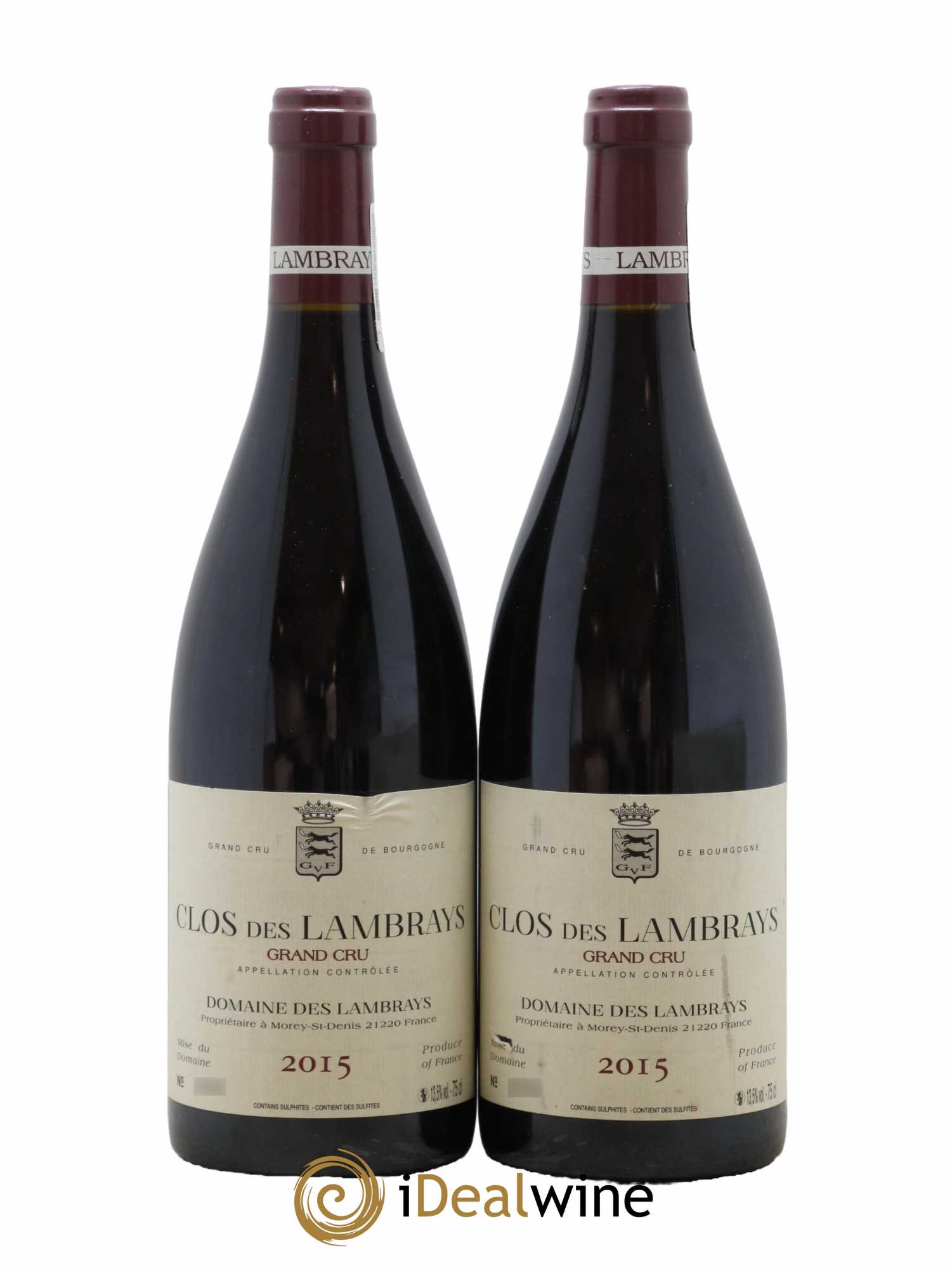 Clos des Lambrays Grand Cru Domaine des Lambrays  2015 - Lot de 2 Bouteilles