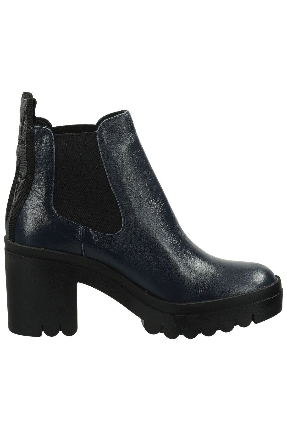 Fly London  Stiefelette - Dunkelblau - Blockabsatz