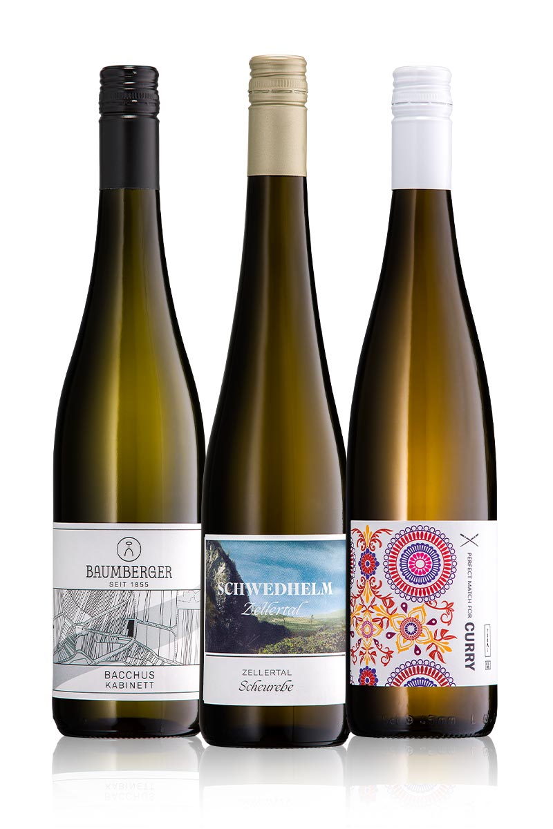 Weintrio zu Curry Geile Weine Weinpaket