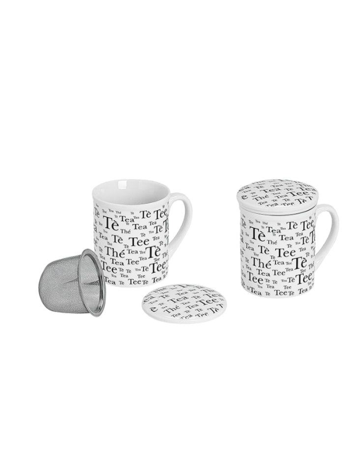 G. Wurm Teebecher in Weiß/ Schwarz - 250 ml günstig kaufen onesize