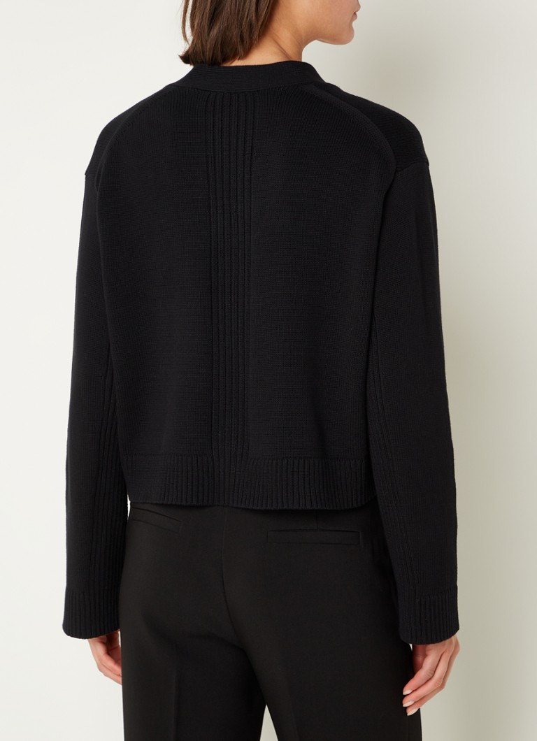 Cardigan Whistles Nina din tricot fin cu imprimeu elastic