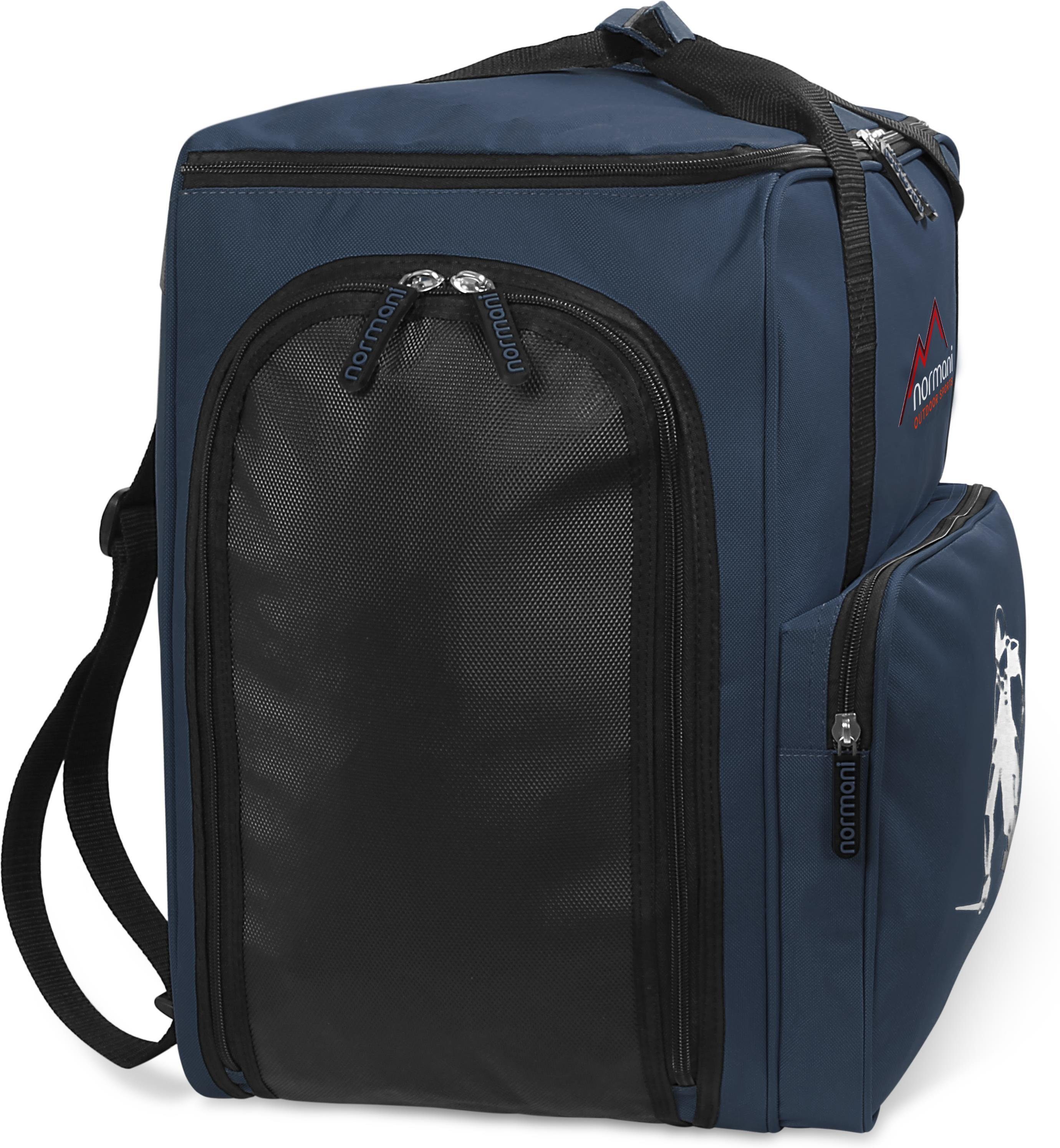 normani Sporttasche Skitasche 53 l Alpine Depo, Skischuhtasche mit separatem Helmfach und Rucksackfunktion - Rollschuhtasche oder Snowboardschuhtasche